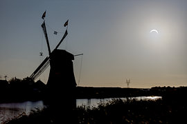 Sonnenfinsternis über Purmerend von Jan van der Knaap