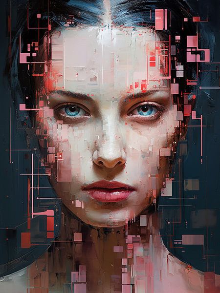Modern Abstract Portret van SPEQ ART