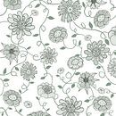 Modern England - white green flowers by Studio Hinte thumbnail