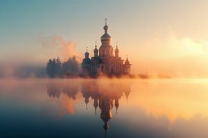 Kirche im goldenen Licht