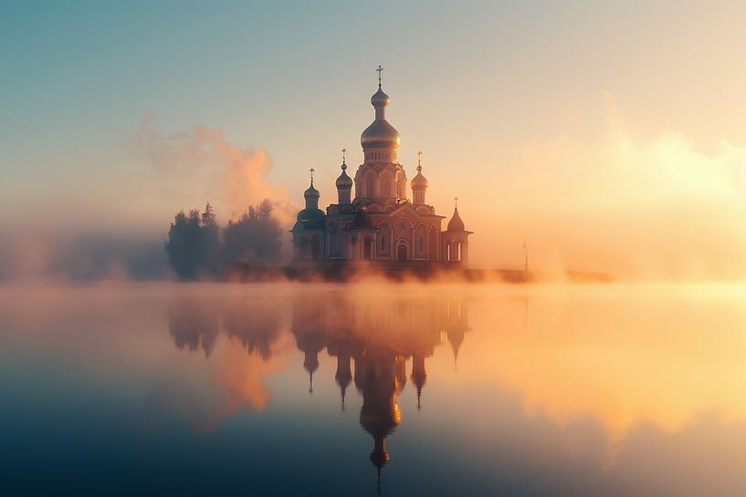 Kirche im goldenen Licht von fernlichtsicht