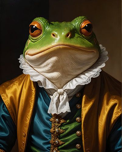 The Noble Frog – Baroque Animal Royalty in Regal Splendor