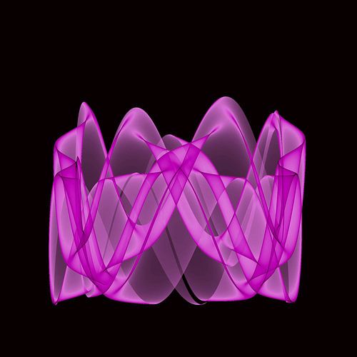 violette Variationen 9 von Henk Langerak