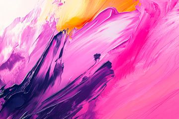 Imaginative colours in dynamic movement by Poster Art Shop