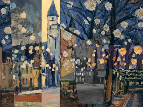 Feestlichtjes op het plein