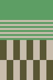 Bold colors and stripes collection. Olive and green no. 3 by Dina Dankers