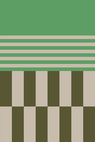 Felle kleuren en strepen collectie. Olijf en groen nr. 3