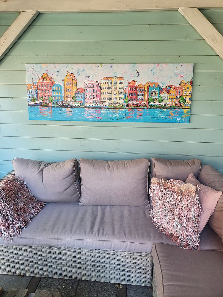 Willemstad by day  by Happy Paintings / Renata Rolefes Art 