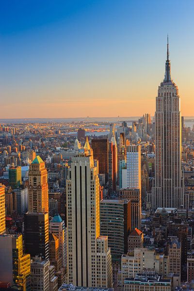 Manhattan vom Top of the Rock, New York City aus gesehen von Henk Meijer Photography