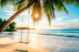 Hängematte Strand von Poster Art Shop