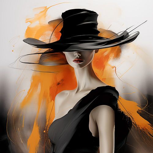 Woman with hat