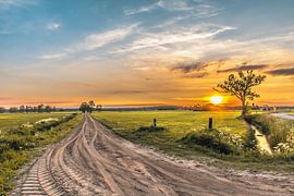 Sunset on a spring evening