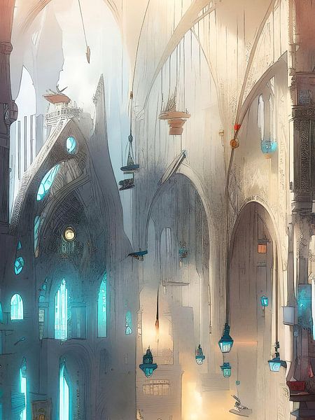 Cathedral 2 - AI version by Retrotimes