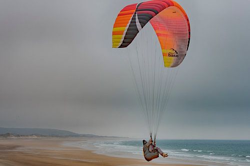 Kite Surfers sur la côte normande