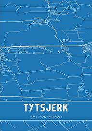 Blaupause | Karte | Tytsjerk (Fryslan)