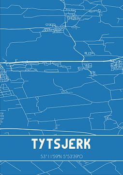 Blueprint | Map | Tytsjerk (Fryslan) by Rezona