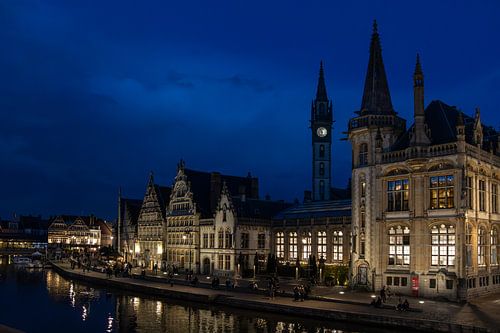 Spaziergang entlang der Leie in Gent