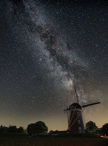 Milky Way at the pile mill in Sint Hubert by paul scheffers