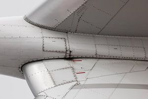 Airplane close-up wing