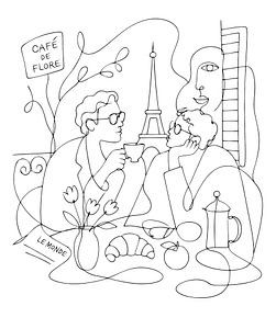 Frühstück in Paris
