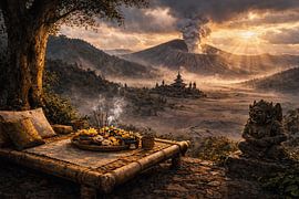 Bromo-Vulkan-Tempel – Sonnenaufgang – atemberaubender Ausblick von Dodik Hariyono