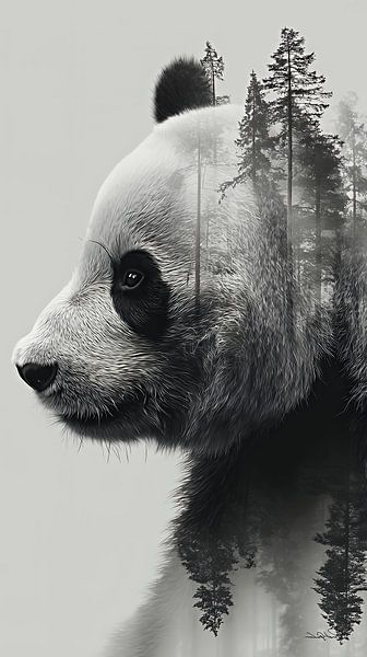 Pandabär / Pandabär von Gelissen Artworks