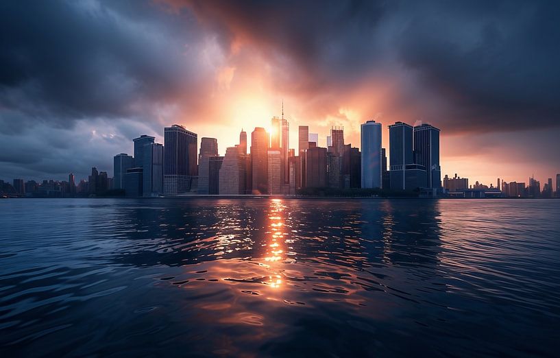 Skyline van fernlichtsicht