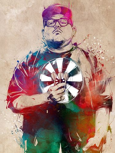 Dart speler sport kunst #dart