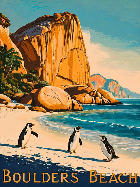 Enchanting Boulders Beach Kunstdruck von Robert Swaine