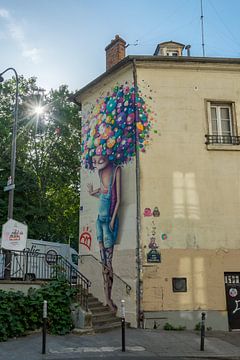 Parijse graffiti van Sven Frech