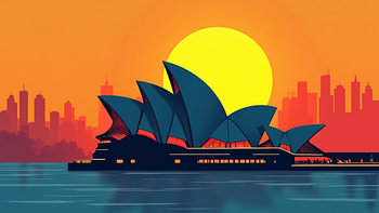 Opéra de Sydney au coucher du soleil