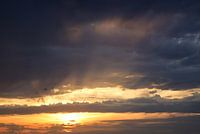 Coucher de soleil dramatique