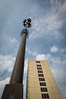 Toren en lichtmast van de Bijlmerbajes