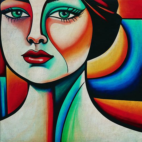 Portraits painted in expressionist style no.7