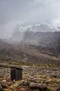 Einsamer Stand an der Flanke des Kilimandscharo von Mickéle Godderis Miniaturansicht