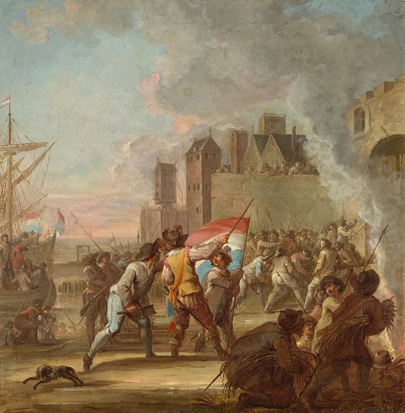 Die Eroberung von Briel durch die Seegänger, J.H. Keller von Meisterhafte Meister
