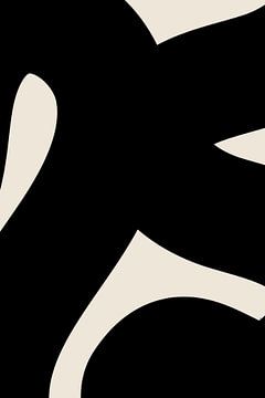 Vagues noires. Formes de base dans l'abstraction moderne V sur Dina Dankers