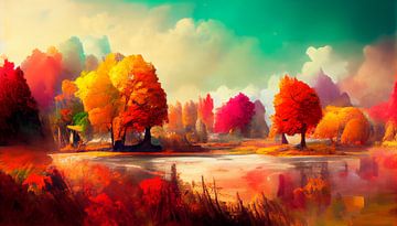 Bunte Herbstlandschaft. Teil 3 von Maarten Knops