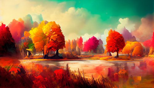 Colorful Autumn Landscape. Part 3