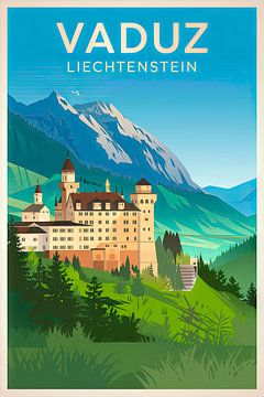Vaduz, Liechtenstein van Poster Art Shop