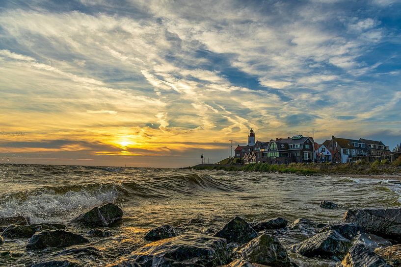 coucher de soleil sur la plage d'Urk par Harmke Kramer Post