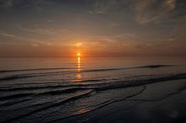 Coucher de soleil à Bergen aan Zee (Hollande-Septentrionale)