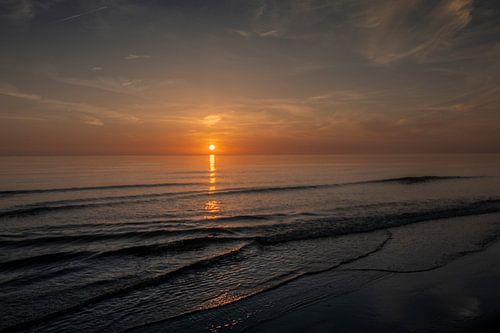 Sunset in Bergen aan Zee (North Holland)