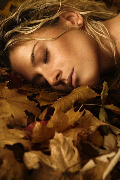 Herbstliches Beauty Portrait von Silvio Schoisswohl