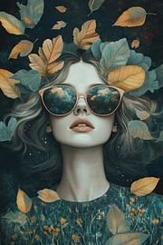 Frau Blätter | Sonnenbrille von Kunst Laune