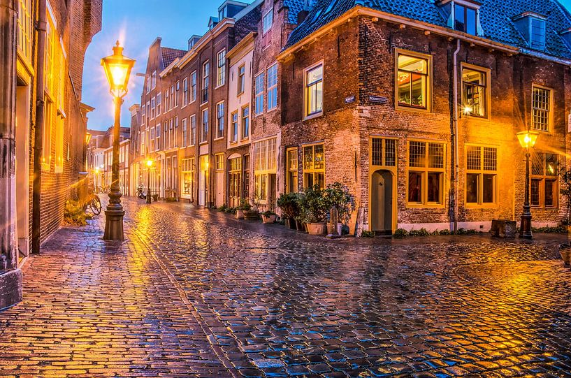 Avond in Leiden van Frans Blok