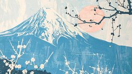 Zen Mountain Landscape: Modern Interpretation of Mount Fuji by Studio Pieternel