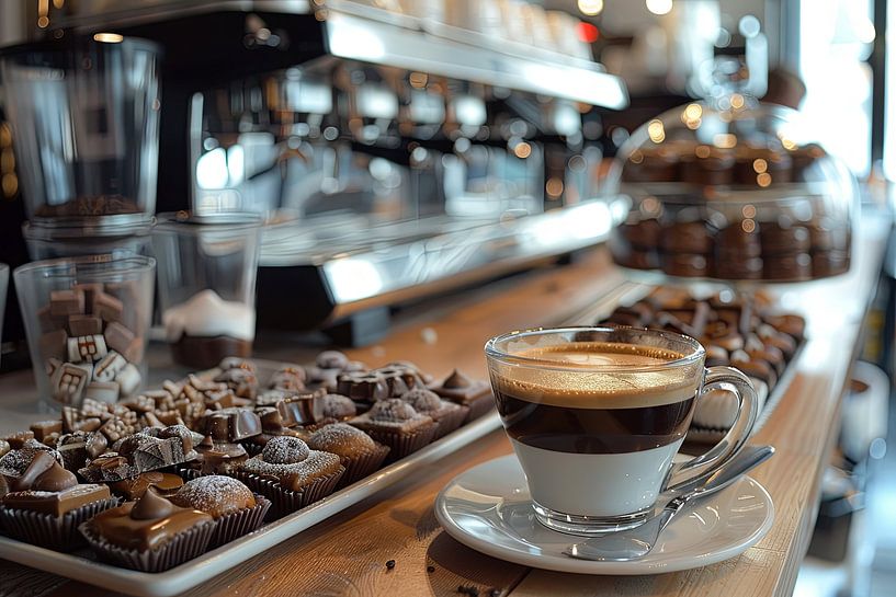 eine Tasse Kaffee oder Cappuccino von Egon Zitter