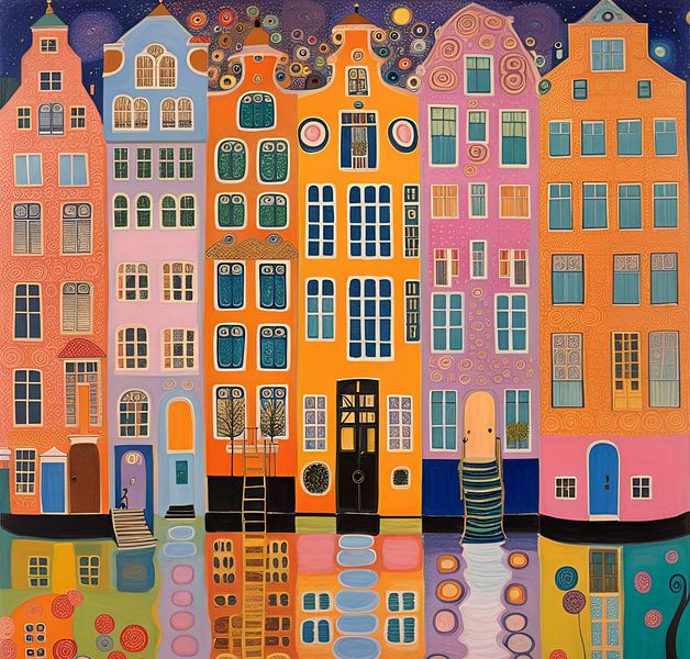 Amsterdam a la gustav klettert von Niek Traas