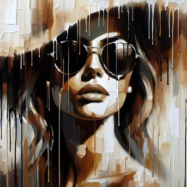glasses with cap by FoXo Art